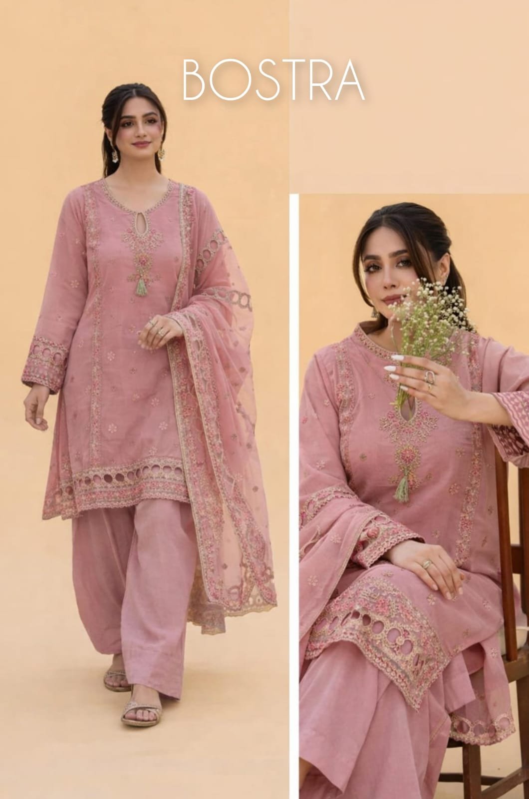 Organza with Embroidery and Zari work 204