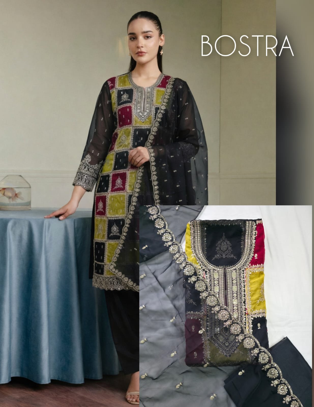 Organza Patchwork design 703