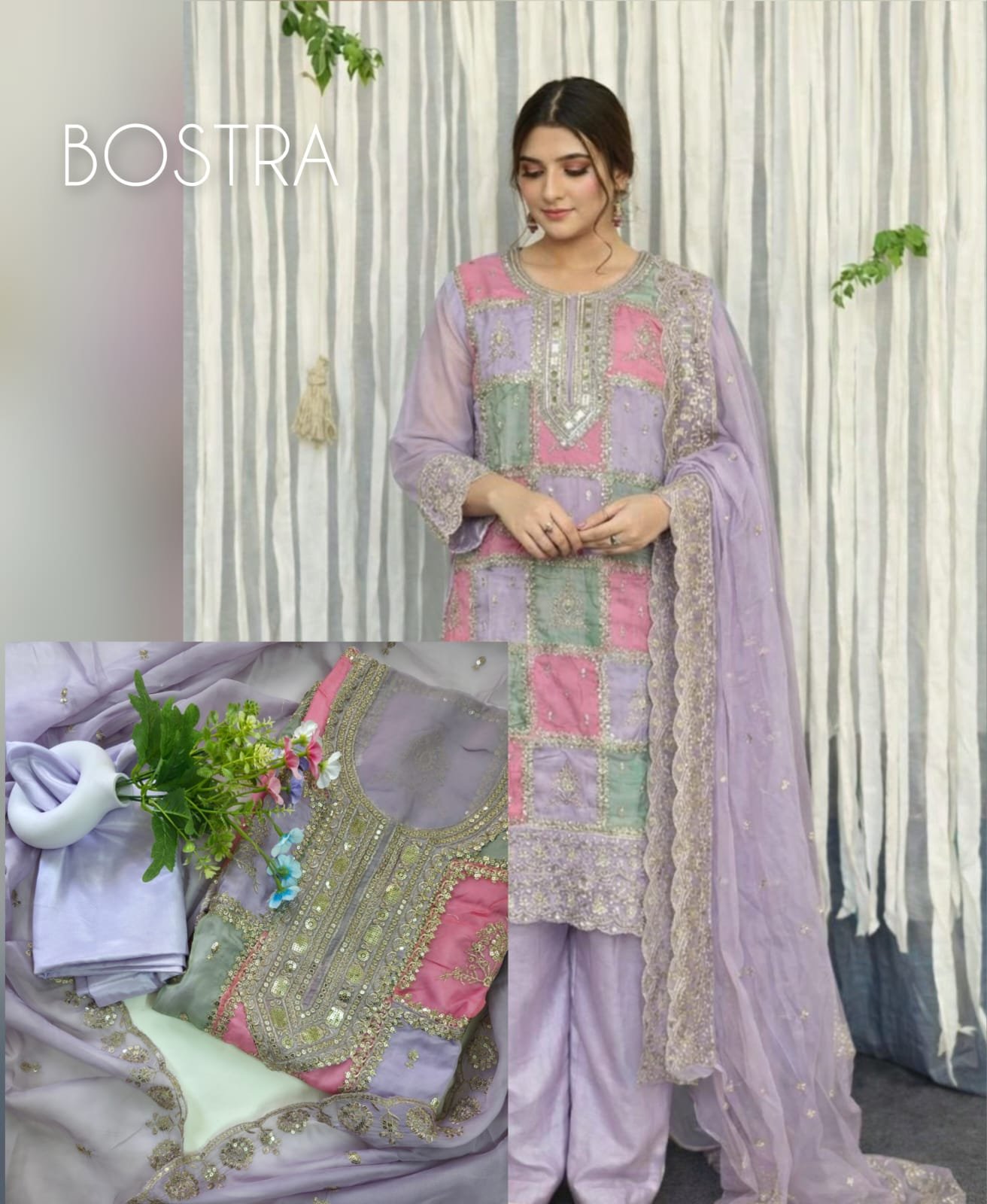 Organza Patchwork design 701